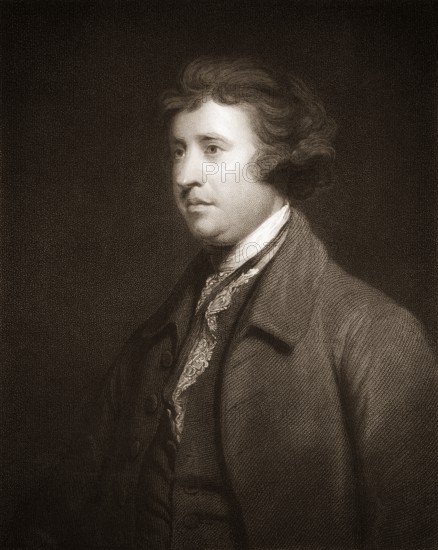 Edmund Burke, 1729 - 1797, a British writer, political philosopher and politician during the Age of Enlightenment