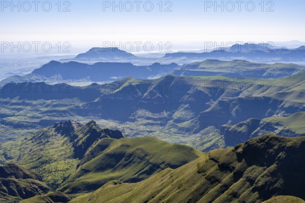 Landscape with impressive mountains, Drakensberg, KwaZulu-Natal, South Africa