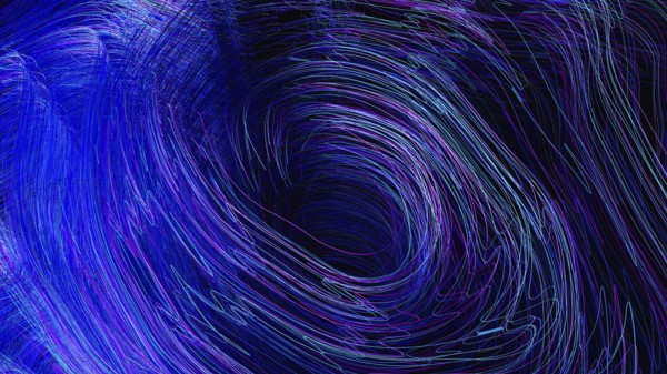 Swirling lines in varied colors create a stimulating abstract background reflecting modern technology concepts and innovation