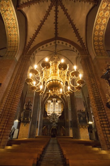The organ of the Schleswig Cathedral, Schleswig, Schleswig-Holstein, Germany
