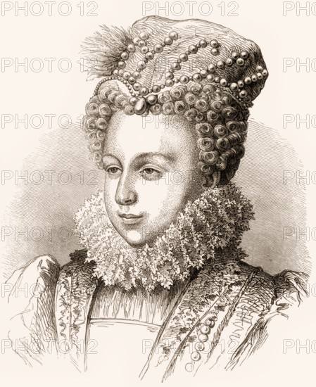 Margaret of Valois, 1553 – 1615, a French princess of the Valois dynasty, queen consort of Navarre and France