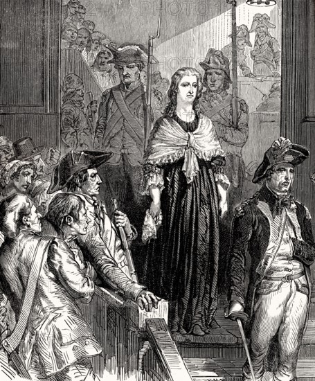 Execution of Marie Antoinette or Maria Antonia Josepha Johanna, 1755, 1793, Queen of France