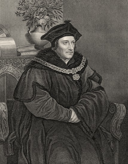 Sir Thomas More, Thomas More or More, 1478 - 1535, an English statesman, humanist writer and a saint and martyr of the Roman Catholic Church
