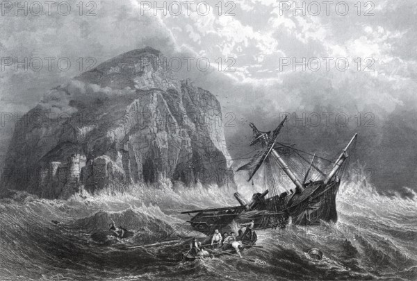 The Bass Rock, eine Insel im Firth of Forth im Osten Schottlands