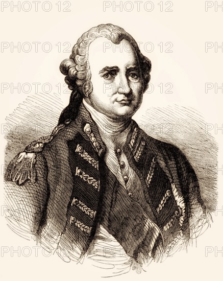 Major-General Robert Clive, 1st Baron Clive or Clive of India, 1725-1774, British officer, From British Battles on Land and Sea, by James Grant