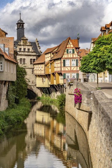 Malerwinkelhaus and Main Gate in Marktbreit, Lower Franconia, Bavaria, Germany