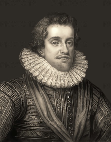 James VI and I, James Charles Stuart, 1566 – 1625, King of England, Scotland and Ireland, digitally edited
