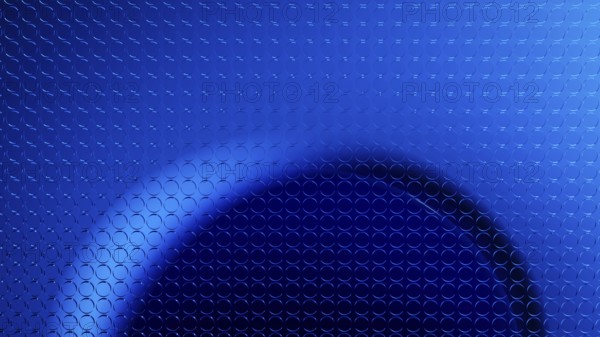 This abstract design showcases a 3D structure in shades of blue, perfect for creating a tech-savvy digital atmosphere