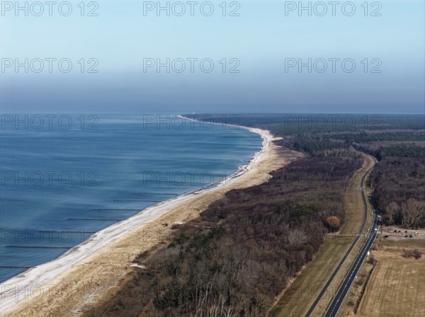 Darßer Ort lighthouse in the Western Pomeranian Lagoon Area National Park. Prerow, Mecklenburg-Western Pomerania, Germany