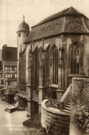 Historical postcard, picture postcard, Wertheim, Baden-Württemberg, Germany, digitally enhanced reproduction of an original from around 1900, picture postcard