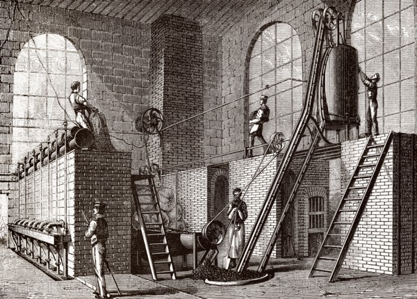 A Zuckerrübenraffinerie, 19. Jahrhundert