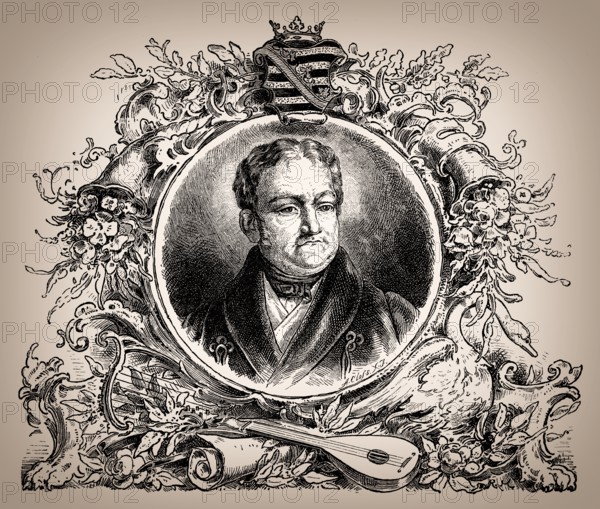 Karl August, or Charles Augustus, 1757 – 1828, the sovereign Duke of Saxe-Weimar and of Saxe-Eisenach