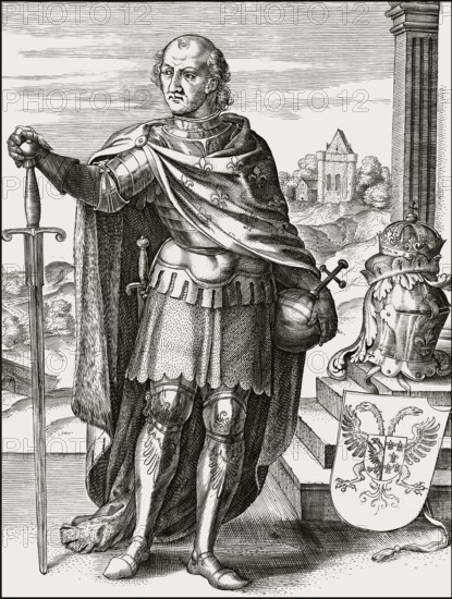 Charles the Bald, 823 – 877, emperor of the Carolingian Empire