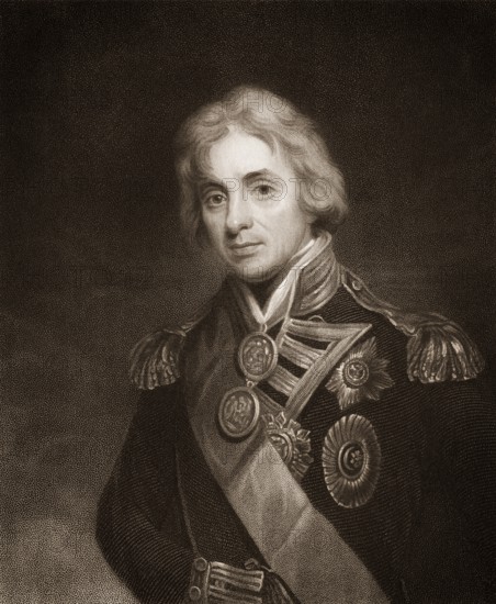 Horatio Nelson, 1st Viscount Nelson, 1st Baron Nelson of the Nile, Duke of Bronte, 1758 - 1805, a British admiral