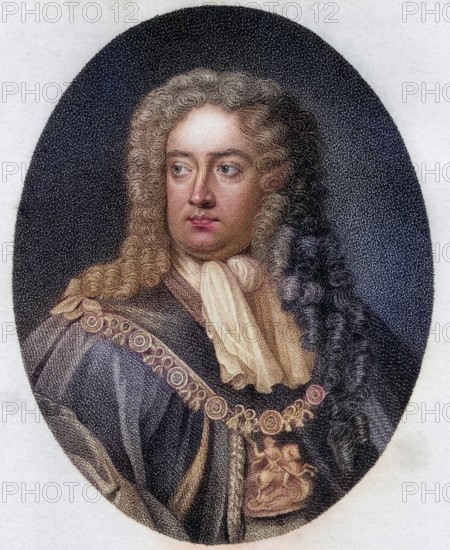 Charles Sackville 6th Earl of Dorset 1643 n 1706 English poet and courtier, Charles Sackville 6th Earl of Dorset 1643 n 1706 English poet and courtier From the book A catalogue of Royal and Noble Authors Volume IV published 1806, Historic, digitally restored reproduction from a 19th century original, Record date not stated