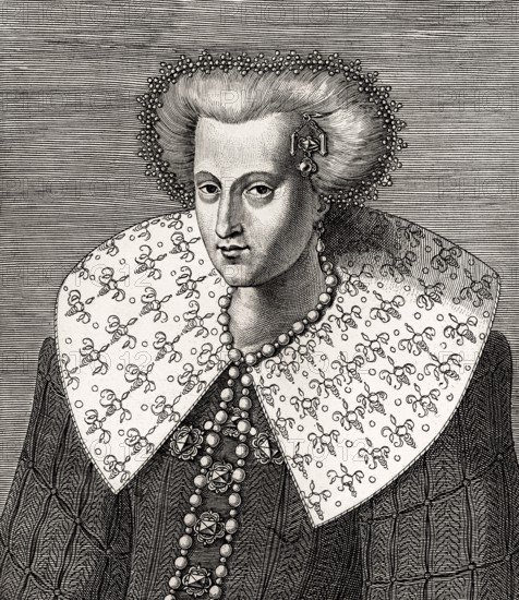 Anne of Denmark, 1574 –1619, Queen of Scotland, England and Ireland by marriage to King James VI and I