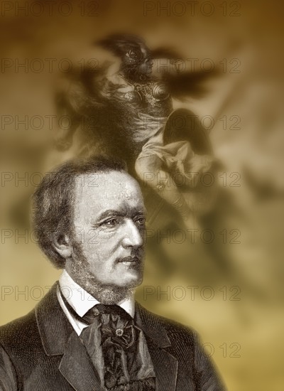 Ride of the Valkyries, Act III, Die Walküre, Der Ring des Nibelungen, Wilhelm Richard Wagner 1813 - 1883, a German composer, playwright, philosopher, poet, writer, theater director and conductor, Ritt der Walküren, Der Ring des Nibelungen, von Wilhelm Richard Wagner, 1813 - 1883, ein deutscher Komponist, Dramatiker, Philosoph, Dichter, Schriftsteller, Theaterregisseur und Dirigent