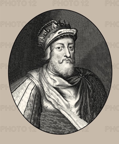 Childebert I, c. 496-558, a Frankish King of the Merovingian dynasty, King of Paris and Orléans, Childebert I, c. 496-558, König der Franken, Teilreich Paris