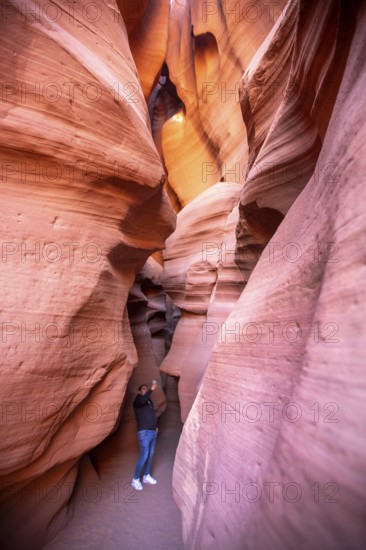 Page, Arizona - Upper Antelope Canyon, one of several scenic slot canyons on the Navajo Nation