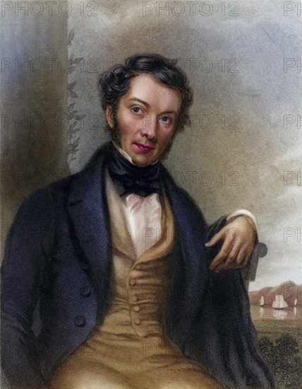 Richard Cobden (1804-1865) the apostle of free trade . English politician, economist and potash producer from Lancashire. Founder of the Anti-Corn Law League in 1838 and campaigner for free trade. From The World's Great Men . (London, ca. 1870), Historical, digitally restored reproduction from a 19th century original, Record date not stated