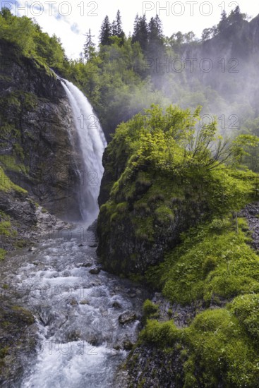 Stuibenfall, Oytal near Oberstdorf, Allgäu, Bavaria, Germany