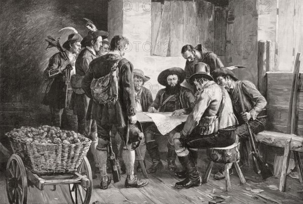 Meeting of the freedom, fighter, Andreas Hofer, Tyrolean Rebellion, 1809