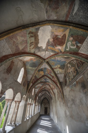 Cathedral cloister around 1370, the frescoes were painted from around 1390, Bressanone Cathedral, Cathedral Square, Bressanone, South Tyrol, Italy