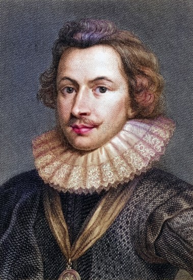 George Villiers, 1st Duke of Buckingham, alias Sir George Villiers or Baron Whadden, Viscount Villiers, 1592-1628, Statesman, Historical, Digitally restored reproduction from a 19th century original, Record date not stated