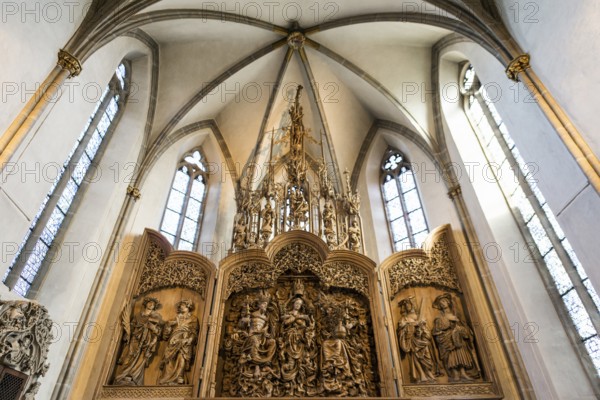 Interior view, St. Stephen's Cathedral, Breisach am Rhein, Kaiserstuhl, Breisgau, Baden-Württemberg, Germany