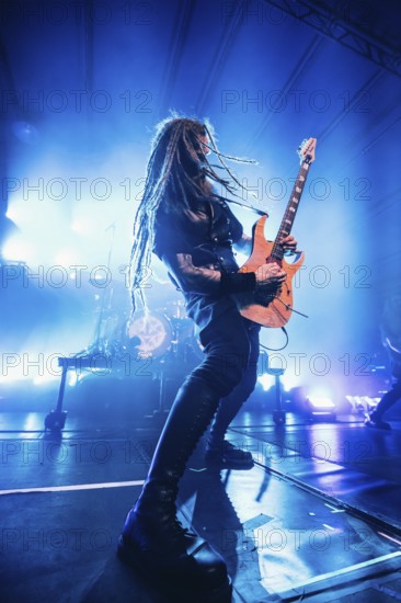 Jonas Kungen Jarlsby, guitarist of the band Avatar live on In The Airwaves Tour at Munich's TonHalle on 05.03.2026