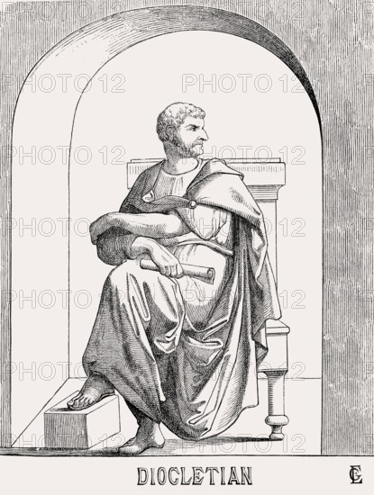 Diocletian or Diocles, 244–312, Roman emperor from 284 to 305