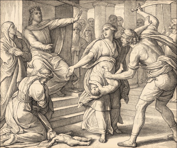 The Judgment of Solomon, Old Testament, by Julius Schnorr von Carolsfeld