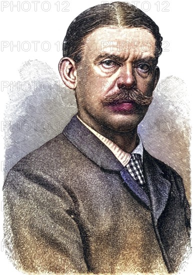 Georg August Schweinfurth (1825-1925) German explorer, botanist and anthropologist, who travelled extensively in Africa between 1864 and 1889 and settled in Cairo, where he became curator of the museums, Historic, digitally restored reproduction from a 19th century original, Record date not stated