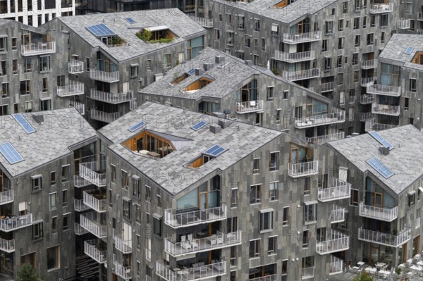Vannkunsten residential project, designed by Vandkunsten Architects, Bjørvika old port area, Bispevika, Oslo, Norway