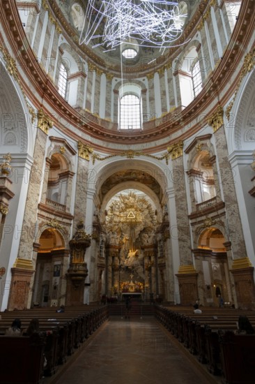 Karlskirche, domed hall, Vienna