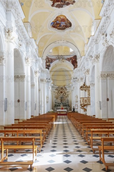 Chiesa di San Carlo al Corso interior, Noto, Noto Valley, Sicily, Italy
