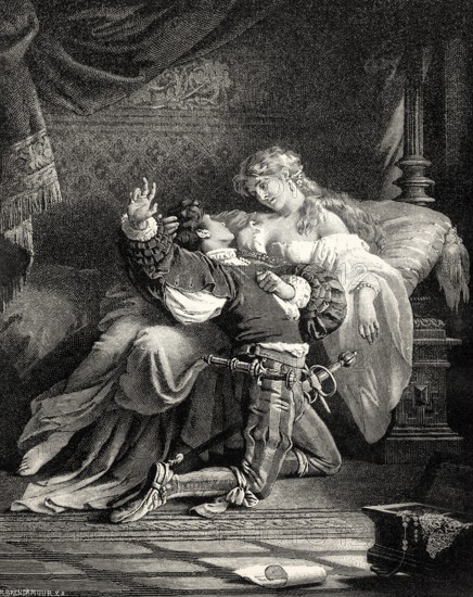 ACT V., SCENE VIII., Adelaide's Bedchamber, Scene from Götz von Berlichingen by Johann Wolfgang von Goethe