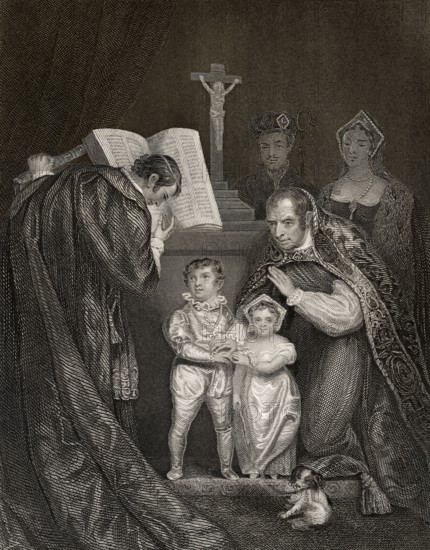 Die Hochzeit von Lady Anne Mowbray mit Richard von Shrewsbury, Herzog von York, St. Stephen's Chapel, Westminster, London, 1478