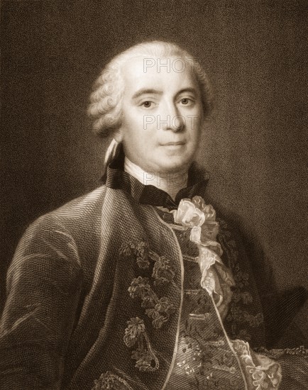 Georges Louis Marie Leclerc, Comte de Buffon, 1707 - 1788, a French scientist of the age of Enlightenment