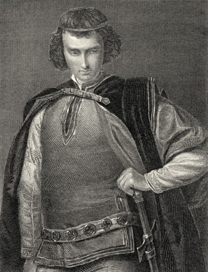 Don Cesar, character from the tragedy The Bride of Messina by Friedrich Schiller, 1759 - 1805