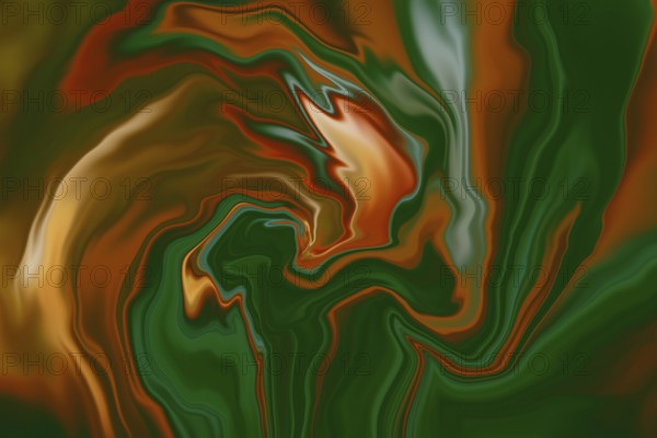 Abstract background featuring vibrant swirling patterns with neon touches. Bold colors blend seamlessly, creating an eye catching visual ideal for digital design projects