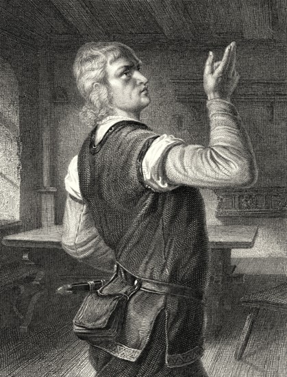 Arnold of Melchtal, William Tell, character from the drama Wilhelm Tell by Friedrich Schiller, 1759 - 1805