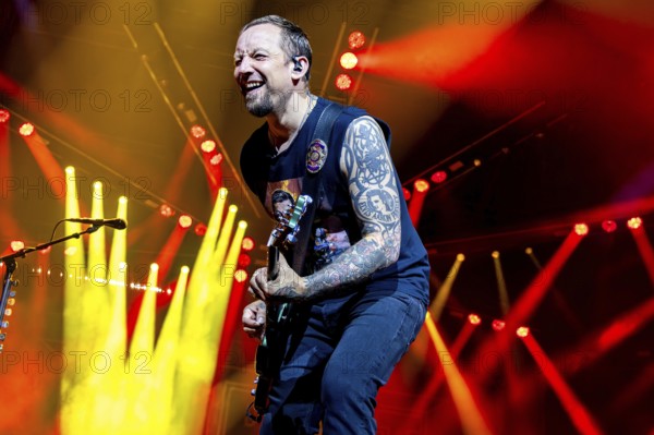 Michael Poulsen, singer and guitarist from Volbeat as part of the Greatest Of All Tours Worldwide 2025 at the ZAG Arena in Hanover on 21.10.2025