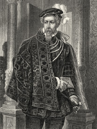 Mortimer, character from the play Mary Stuart by Friedrich Schiller, 1759 - 1805