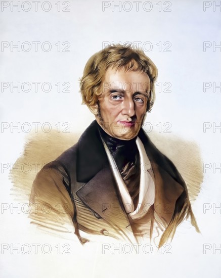 Johann Karl Schuller (1794-1865), schoolman, historian, linguist from Hermannstadt (Sibiu), Historical, digitally restored reproduction from a 19th century original, Record date not stated