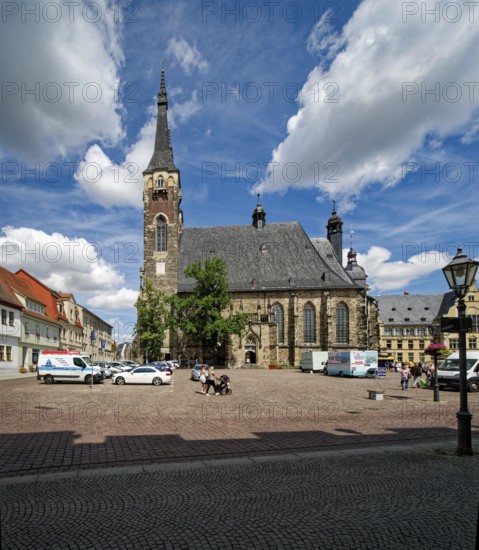 Church of St Jacob on the market square, Köthen, Saxony-Anhalt, Germany