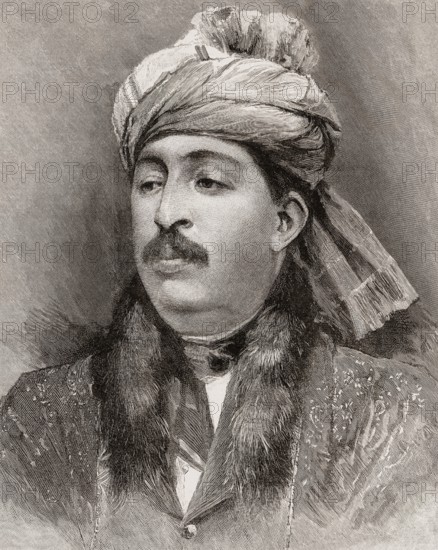 Ayub Khan, 1857 – 1914, Afghan military commander, governor of Herat Province, digitally optimized