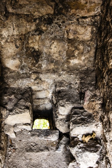 Citadel with toilet, ruined town of Stari Bar, originally from the 11th century, is one of the most culturally and historically valuable sites in Montenegro, Stari Bar, Montenegro