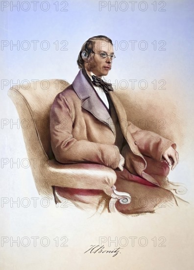 Hermann Bonitz (born 29 July 1814 in Langensalza (Thuringia), died 25 July 1888 in Berlin) was a philologist, philosopher and school reformer in Vienna and Berlin, Historical, digitally restored reproduction from a 19th century original, Record date not stated