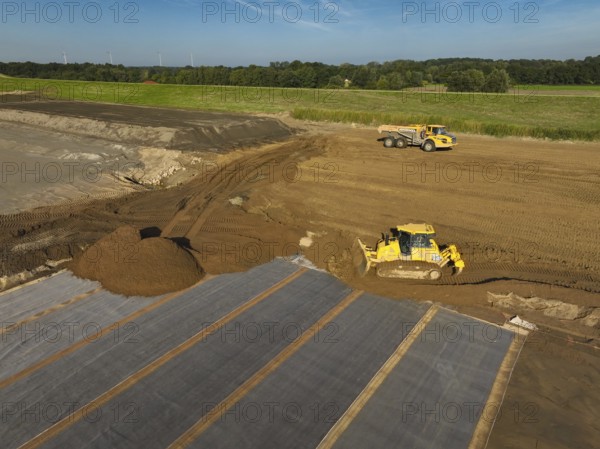 Haltern-Marl, North Rhine-Westphalia, Germany - Lippe, flood protection in the Haltern-Lippramsdorf-Marl area (HaLiMa) . Flood protection on the River Lippe by relocating the dyke and thus extending the floodplain